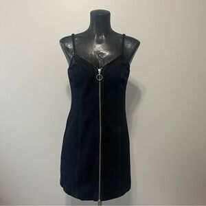 Topshop Black Mini Dress with Zipper